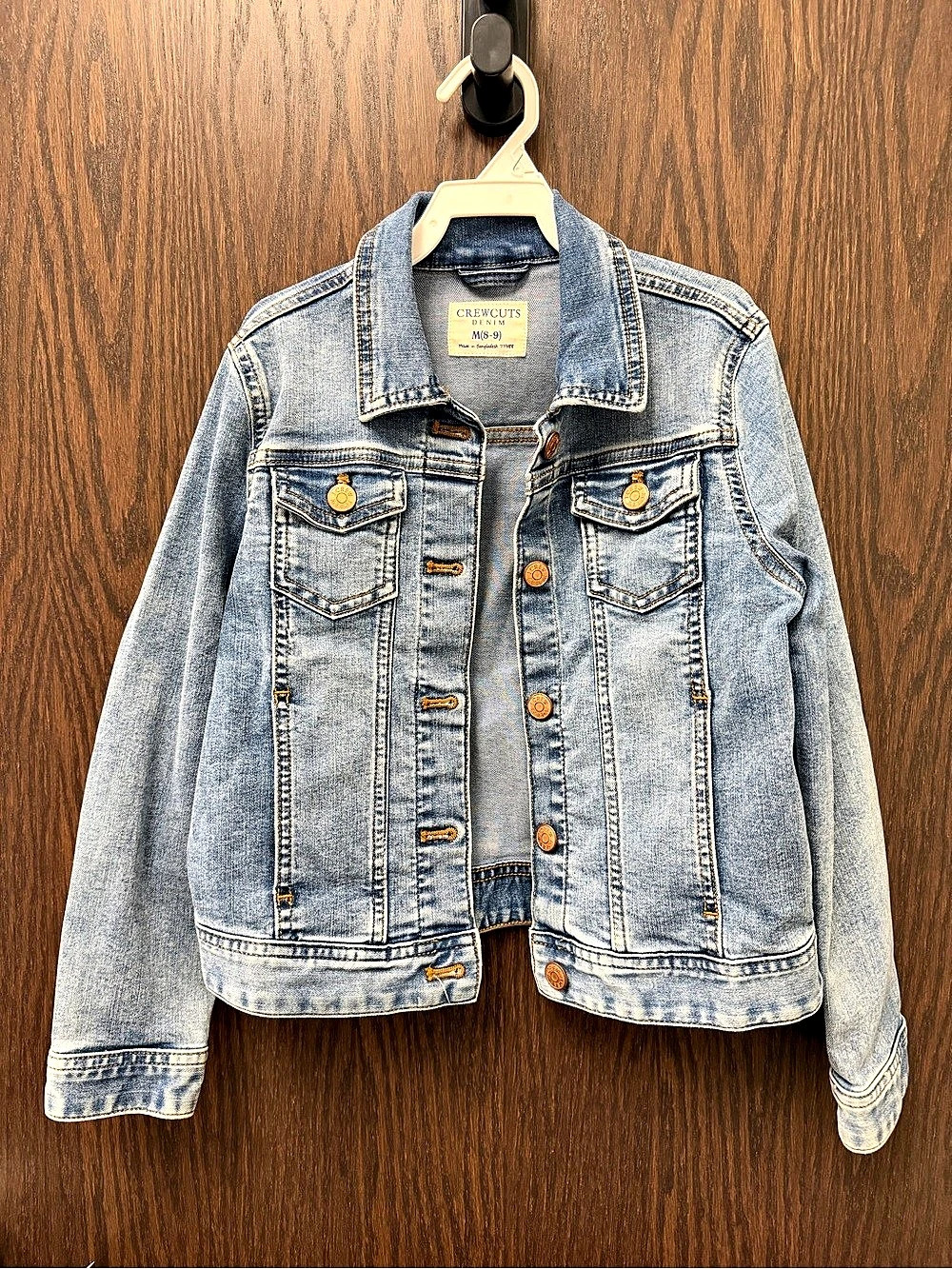 Crewcuts Denim Jacket Blue Girls Medium (8-9)